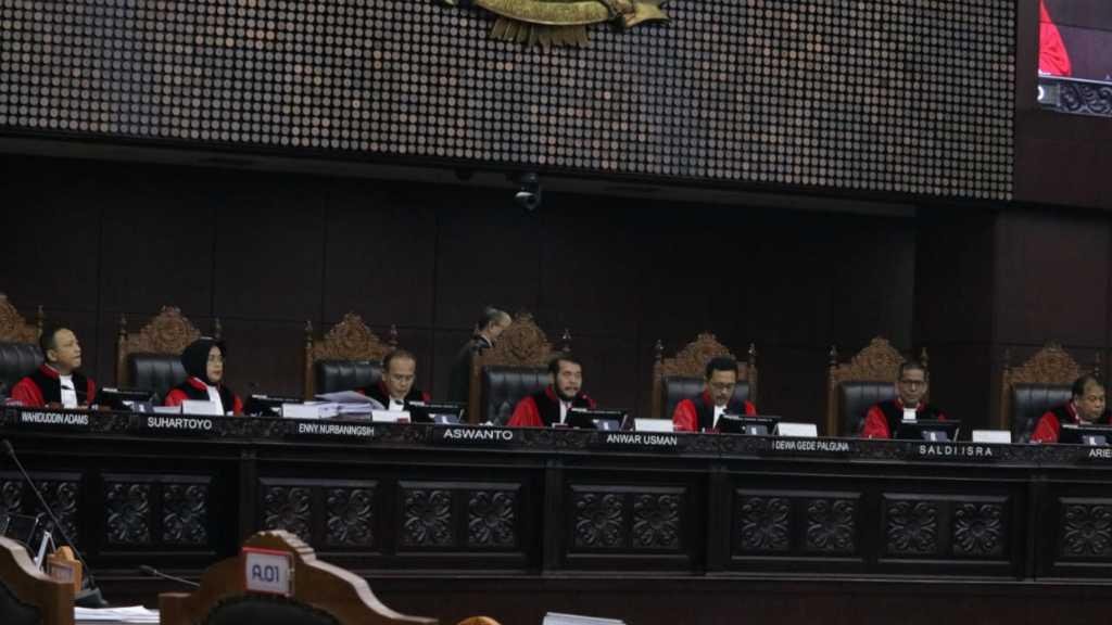 MK Tolak Dalil Kesaksian Paslon 02 Soal Kecurangan Bagian Demokrasi