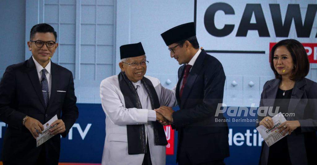 Ini Ajakan Ma'ruf Amin untuk Prabowo-Sandi