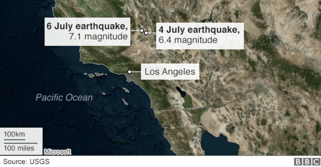 Gempa Berkekuatan 7,1 Skala Richter Guncang California