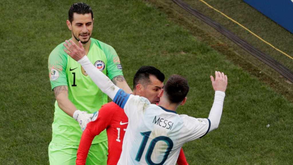 Kartu Merah Messi Warnai Kemenangan Argentina Kontra Chile