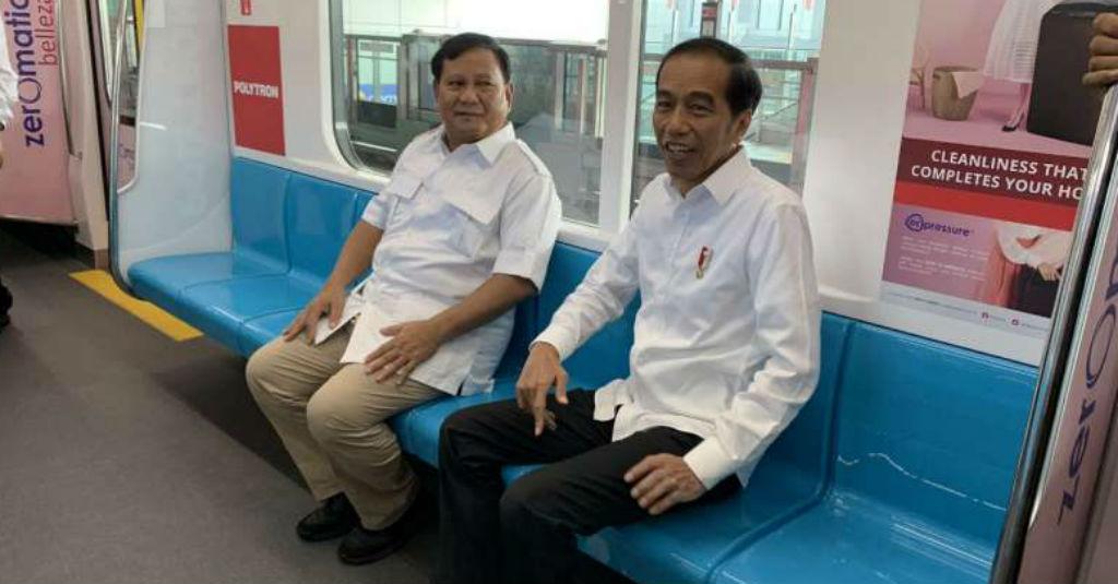 Ini Alasan Perjumpaan Jokowi dan Prabowo di MRT