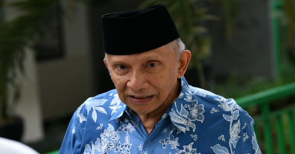 Amien Rais: Kubu Prabowo Lebih Terhormat di Luar Pemerintahan