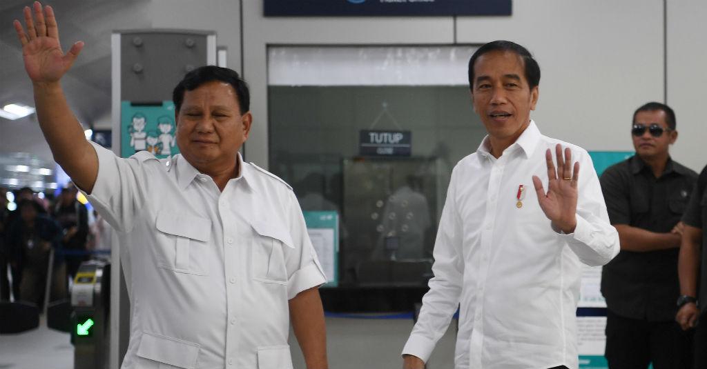 Jokowi -Prabowo Sepakat Tak Ada Lagi Cebong dan Kampret