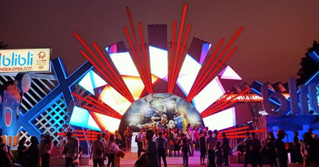 Menengok Gerbang Selamat Datang Indonesia Open nan Futuristik