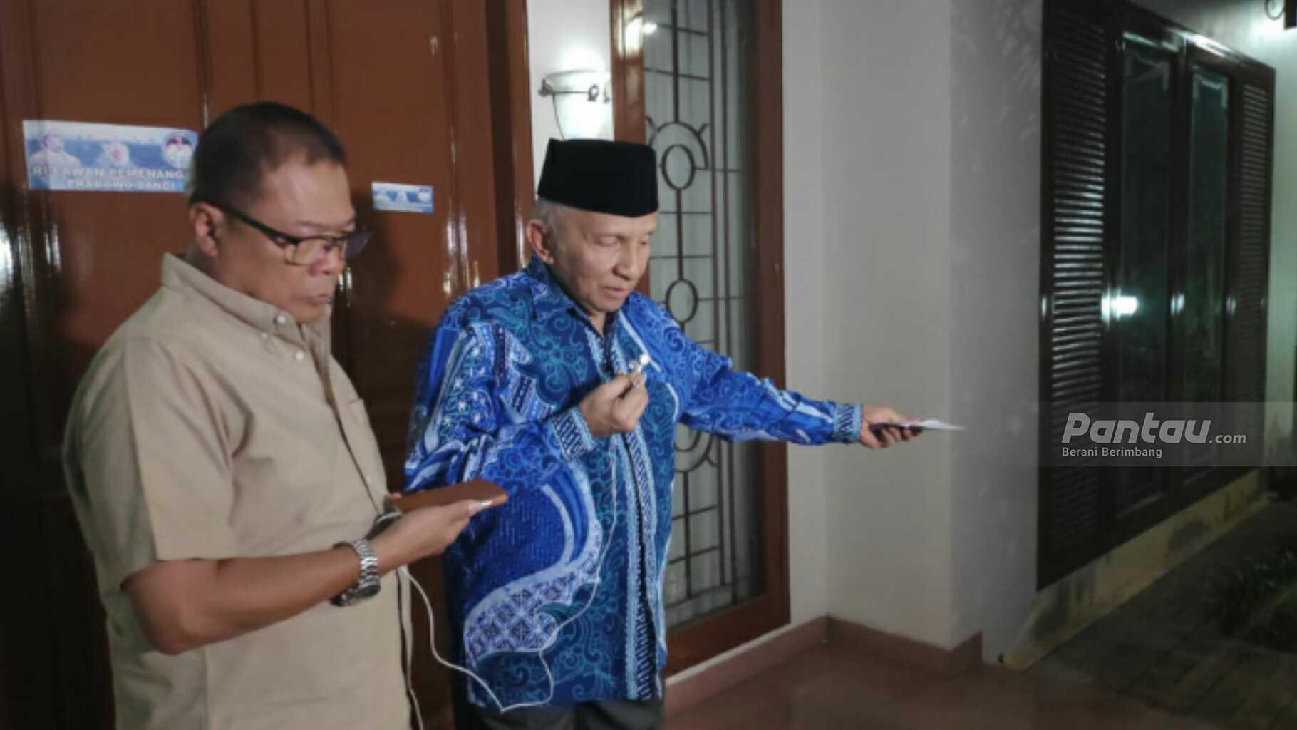 Prabowo Bertemu Jokowi, Amien Rais Imbau Pendukung Tak Salah Tangkap