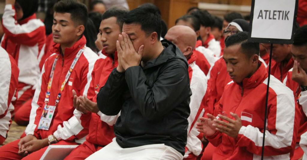 Lepas Kontingen Indonesia di ASG 2019, Menpora Ajak Sujud Syukur