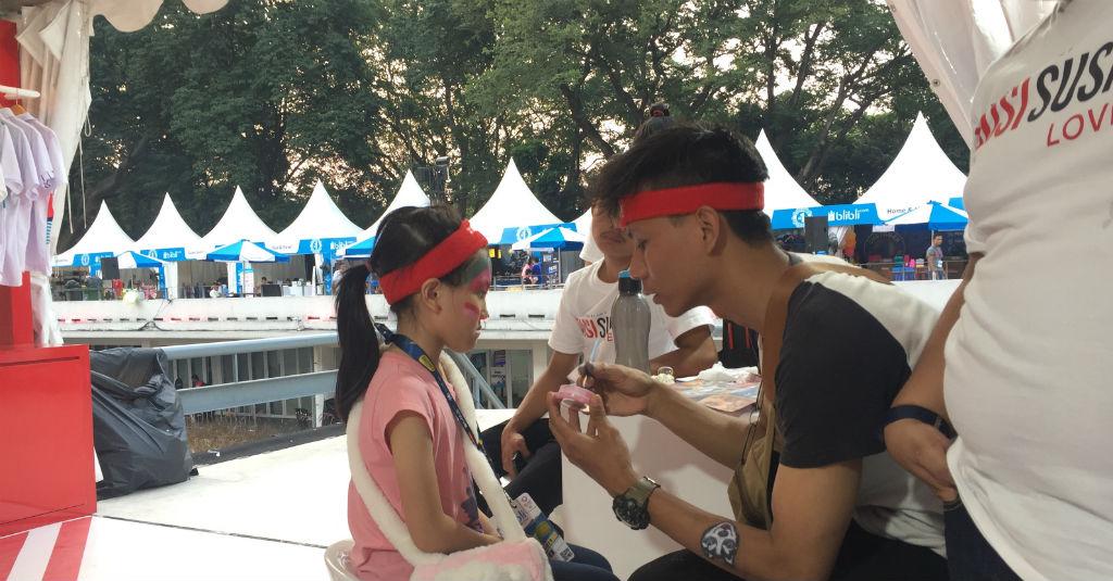 Ada Face Painting Gratis Nih untuk Penonton Indonesia Open 2019