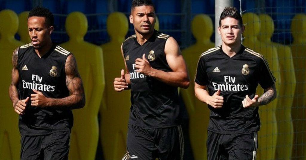 James Rodriguez Balik Latihan Bersama Real Madrid