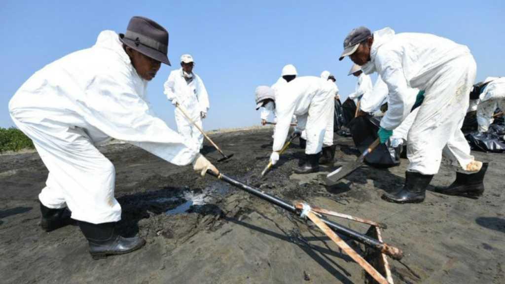 1.500 Personel Pertamina Bersihkan Tumpahan Minyak di Wilayah Karawang