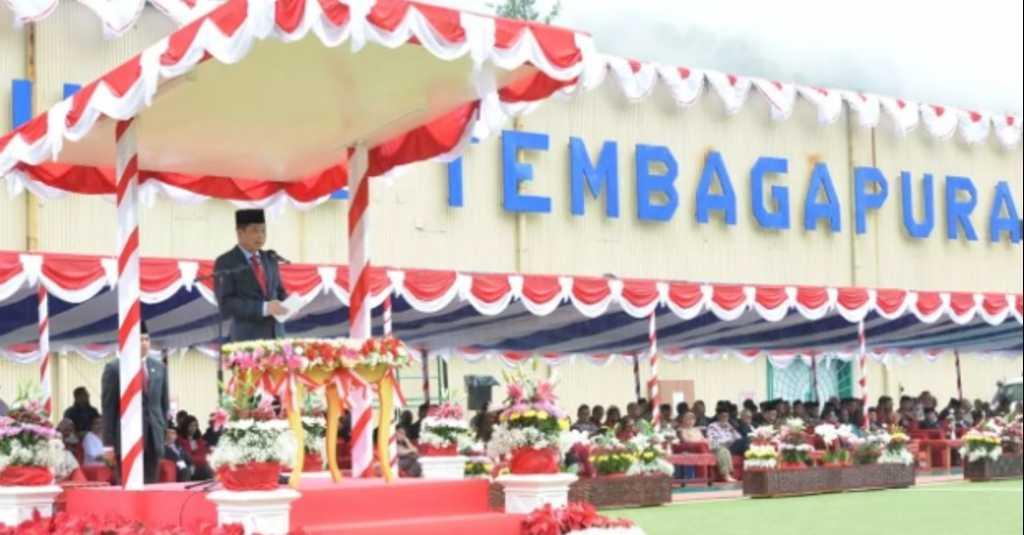 51 Persen Saham Milik RI, Jonan Catat Sejarah Pimpin Upacara di Freeport