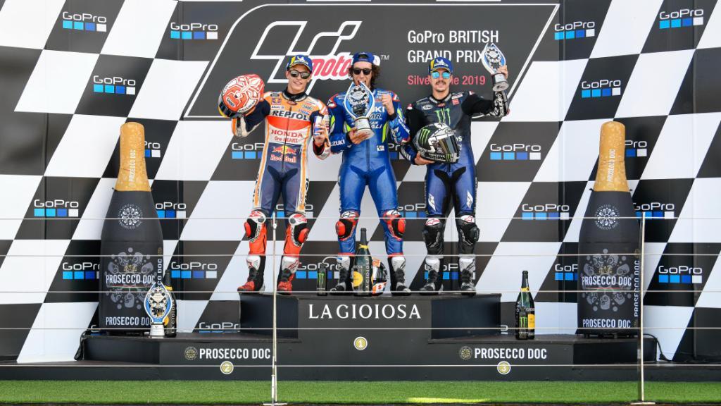 Hasil MotoGP Inggris 2019: Alex Rins Terdepan, Marquez Kedua