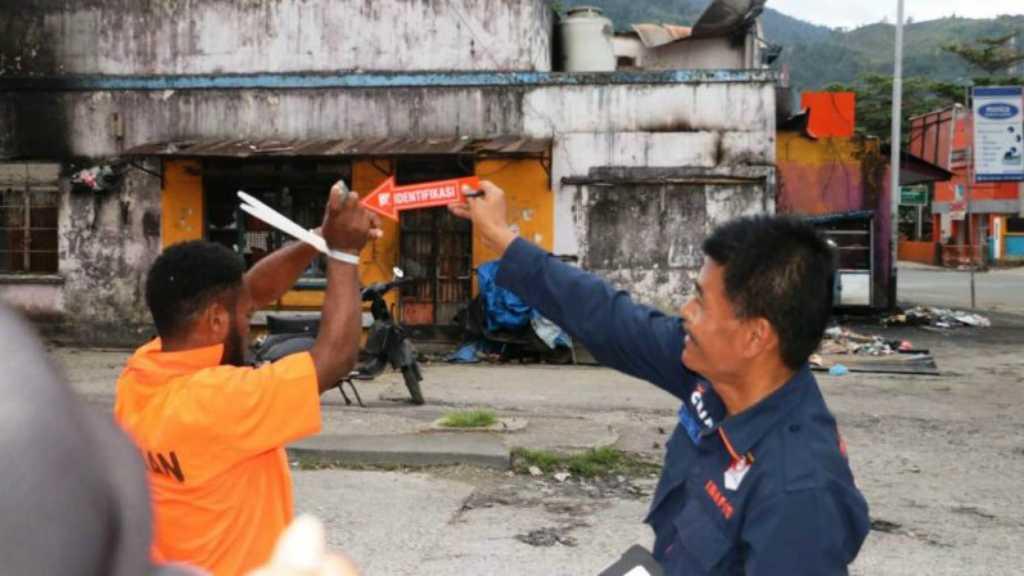 Polisi Berikan Inisial Tersangka Aksi Anarkis di Jayapura Papua