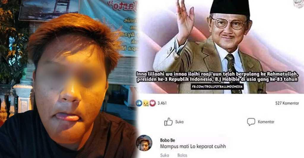 ABG Penghina Habibie Disebut Gila, Netizen: Orang Gila Zaman Now Mainnya FB