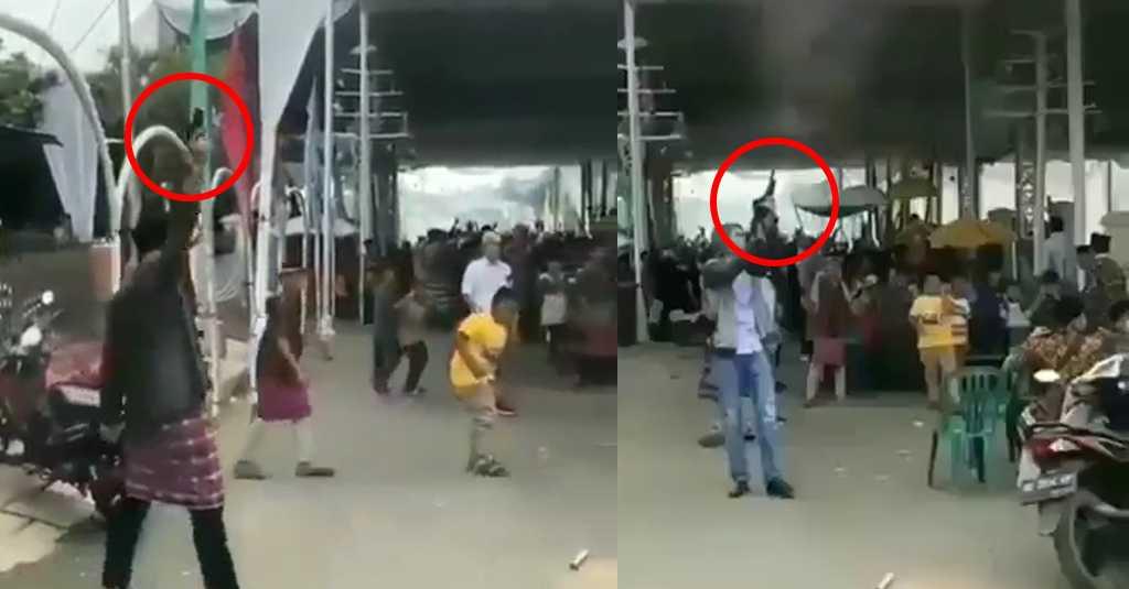 Viral Tiga Oknum Polisi Tembakkan Senjata Api di Lampung