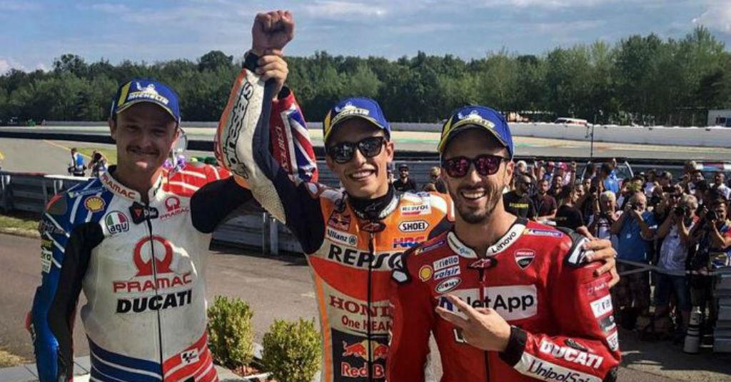 Suka Cita 2 Pembalap Ducati Naik Podium GP Aragon