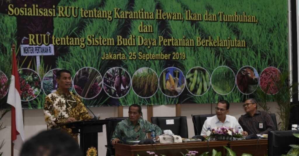 Penjelasan Mentan Soal RUU Sistem Budidaya Pertanian Berkelanjutan