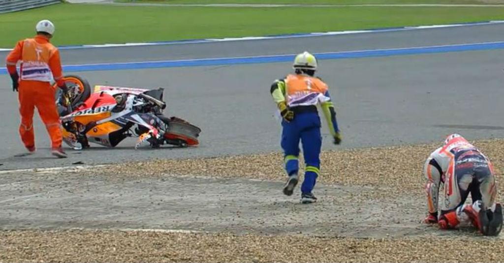 Marquez Kecelakaan, Vinales Tercepat di Latihan Bebas GP Thailand