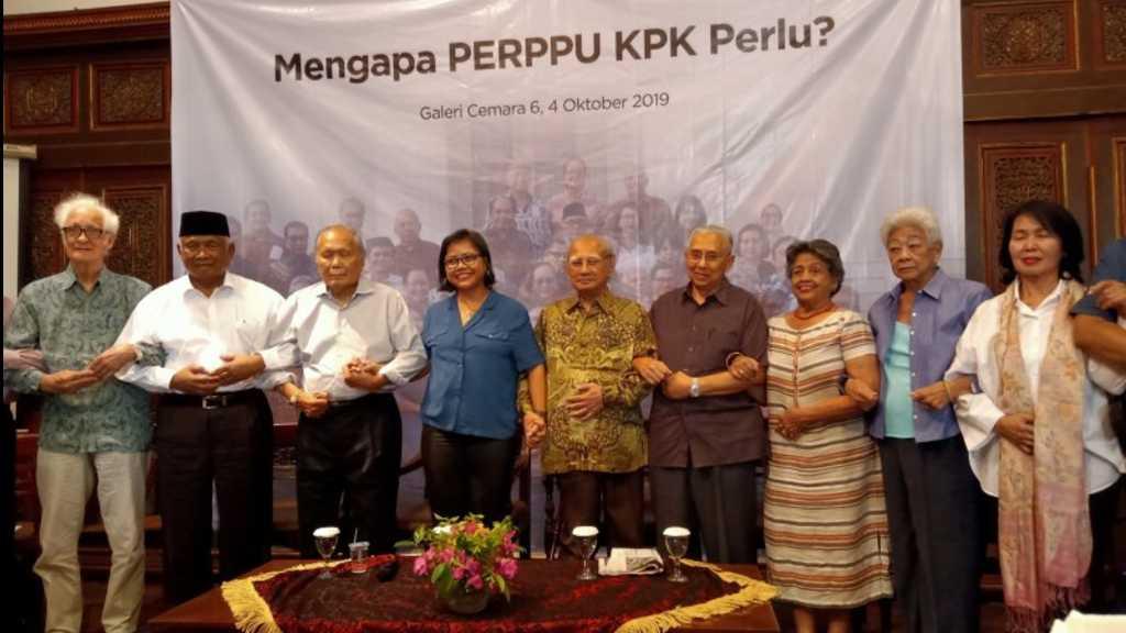 Tokoh Senior Dorong Presiden Jokowi Segera Terbitkan Perppu UU KPK