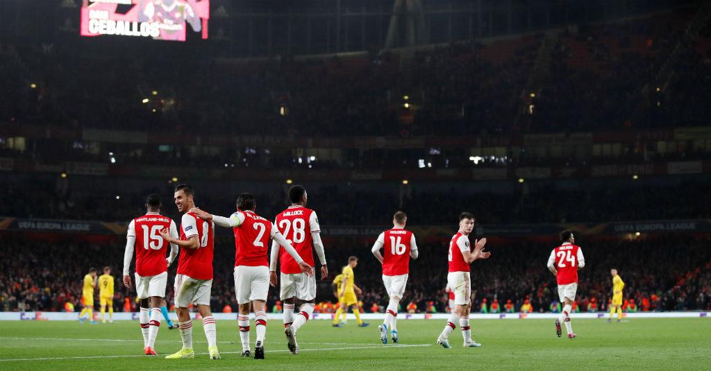 Hasil Pertandingan Liga Europa Semalam, Arsenal Pesta Gol di Kandang