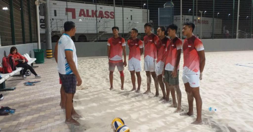 Tak Ingin Buang Waktu, Timnas Voli Pantai Langsung Adaptasi di Doha