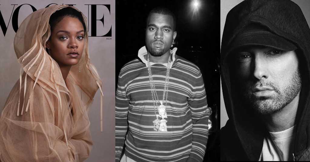 Lagu Rihanna, Kanye West hingga Eminem Jadi Lagu Hip-hop Terbaik