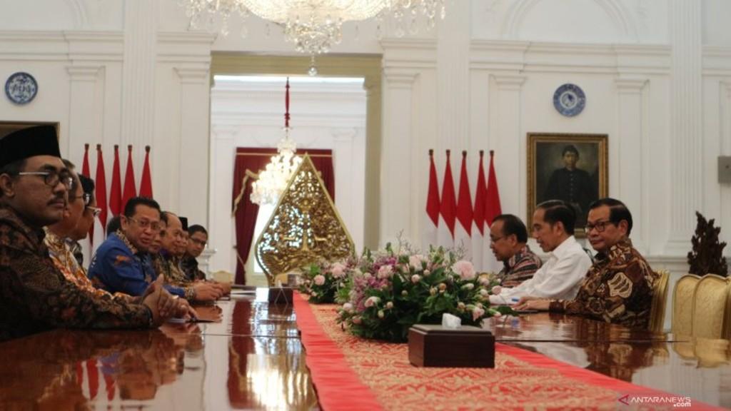 Presiden Jokowi Bertemu Pimpinan MPR Bahas Teknis pelantikan