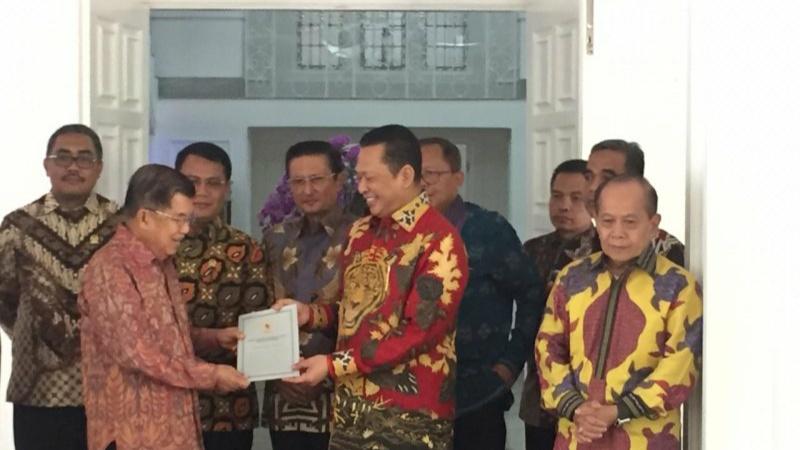 Ini Pesan Wapres JK untuk Pimpinan MPR RI
