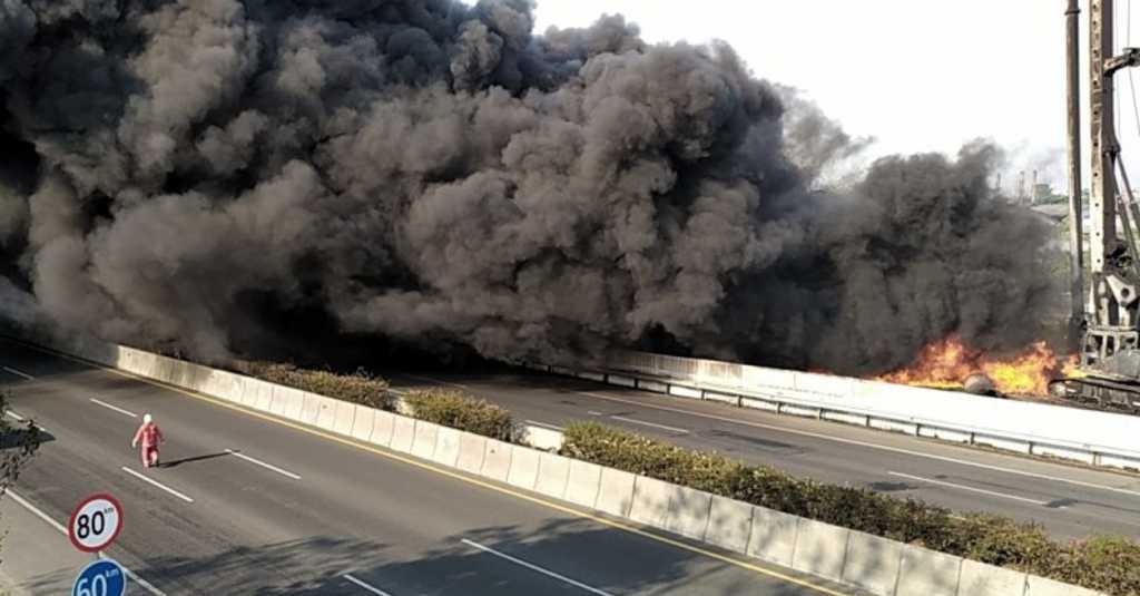 Pertamina Gerak Cepat Tangani Kebakaran Pipa di Tol Purbaleunyi