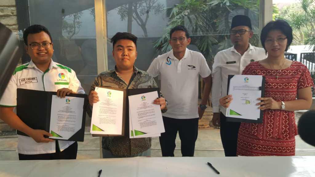 Di Depan Sandiaga, LASKARU Tandatangani MoU Optimalisasi Program Pertanian