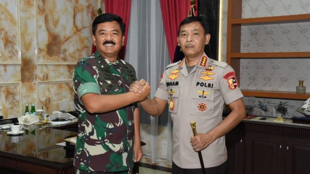 Usai Dilantik, Kapolri Idham Azis Langsung Temui Panglima TNI Marsekal Hadi