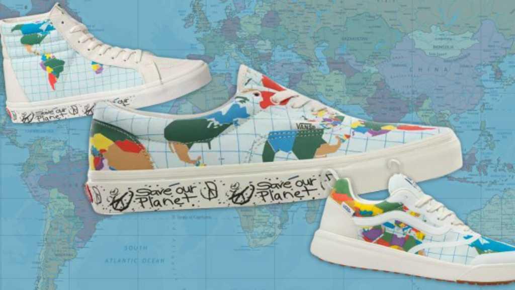Vans Kenalkan Sneakers 'Save Our Planet' dengan Grafiti Peta Dunia