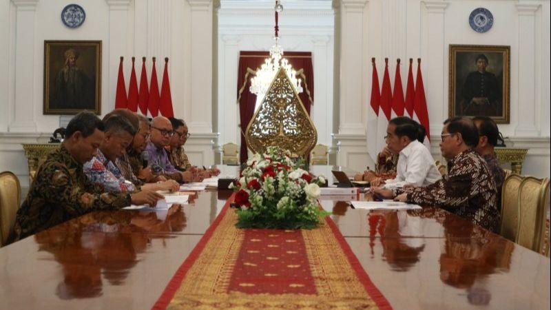 Jokowi Bertemu Pengurus KPU di Istana Merdeka, Bahas Laporan Pilpres 2019