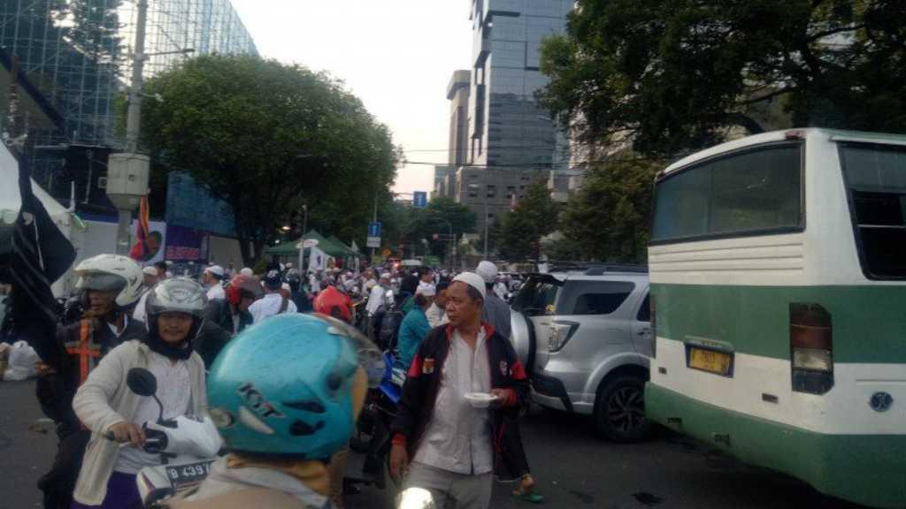 Berikut Titik Kepadatan Reuni 212 di Sekitar Monumen Nasional