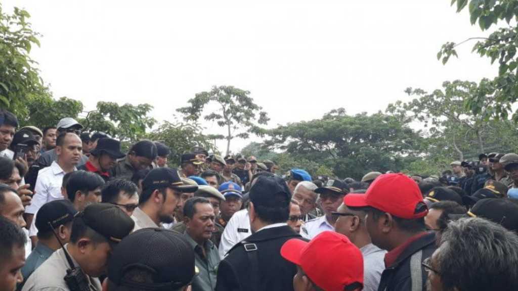 Eksekusi Sengketa 17 Hektar Lahan Pemprov DKI di Jakbar Diwarnai Adu Mulut