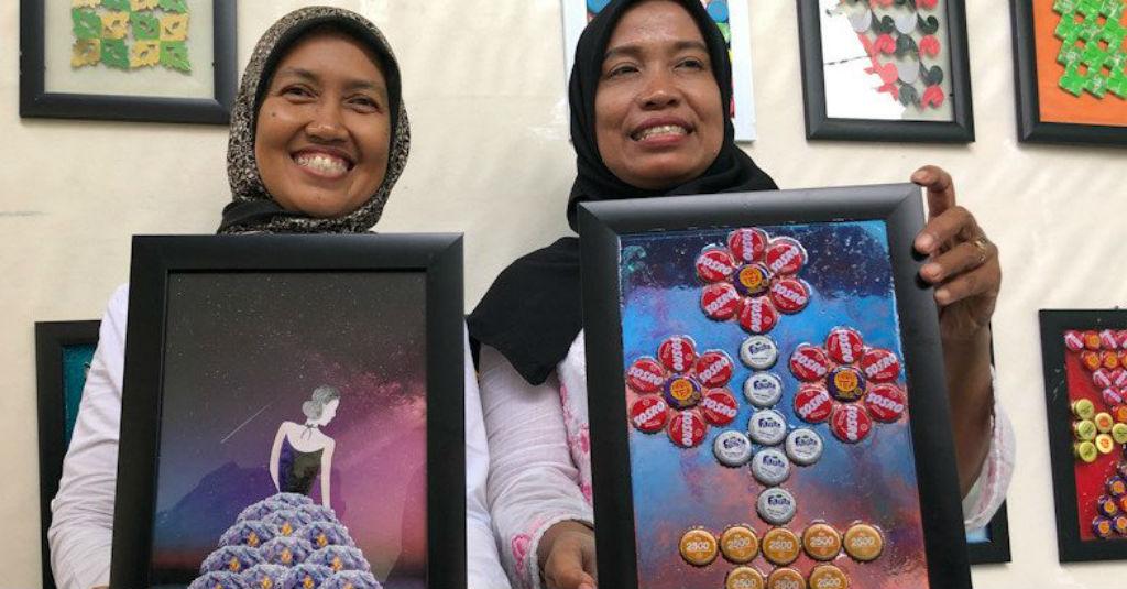 Bimsalabim... Sampah Disulap Jadi Barang Seni Bernilai Tinggi