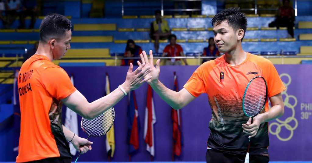 Fajar/Rian Tumbang, Malaysia Samakan Kedudukan Jadi 1-1