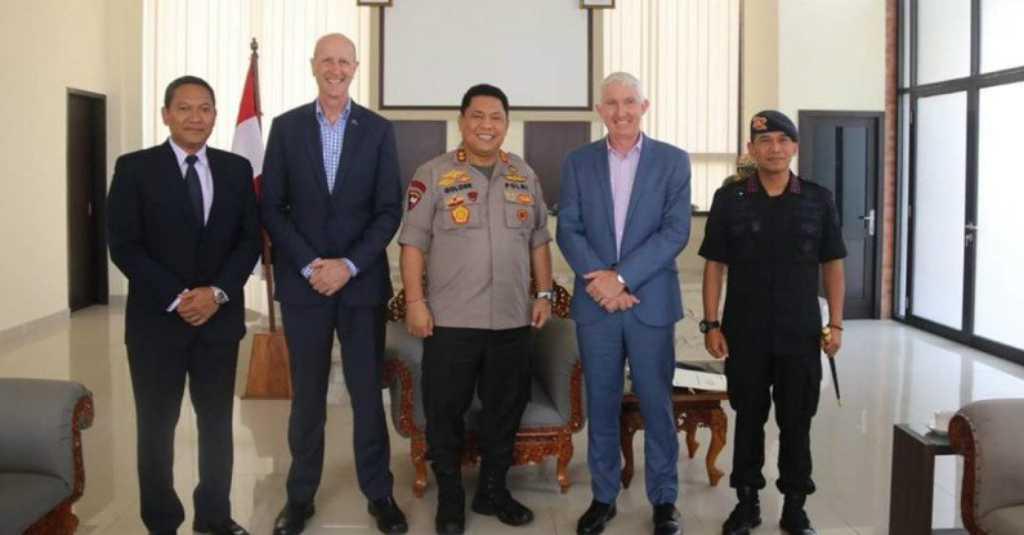 Kunjungi Polda Bali, Kepolisian Selandia Baru Bahas Geng Motor OMCGs