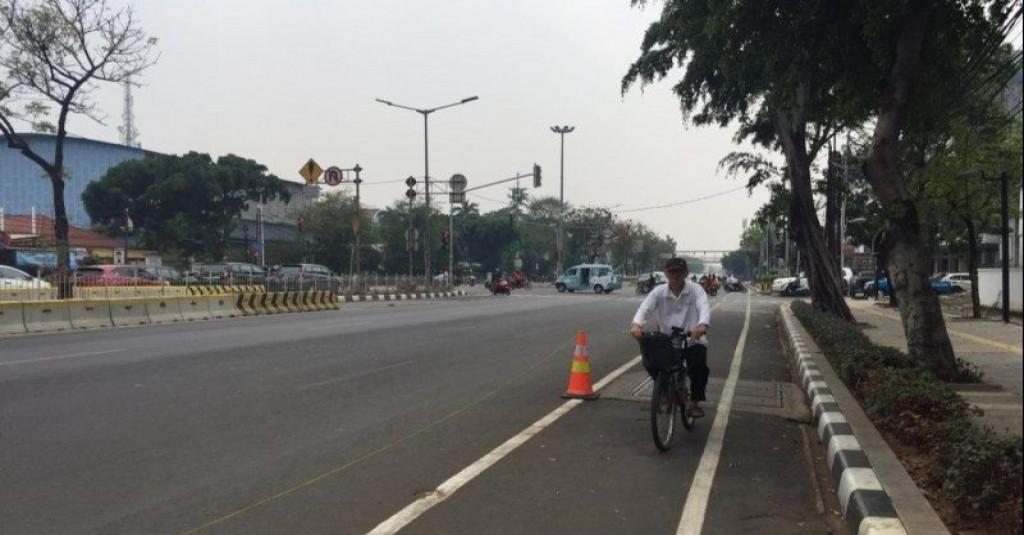 Polda Metro Imbau Bersepeda Sesuai Jalur Khusus