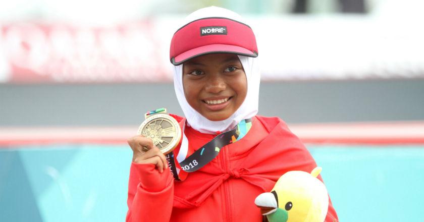 Skater Cilik Persembahkan Perunggu untuk Ultah Sang Ibu