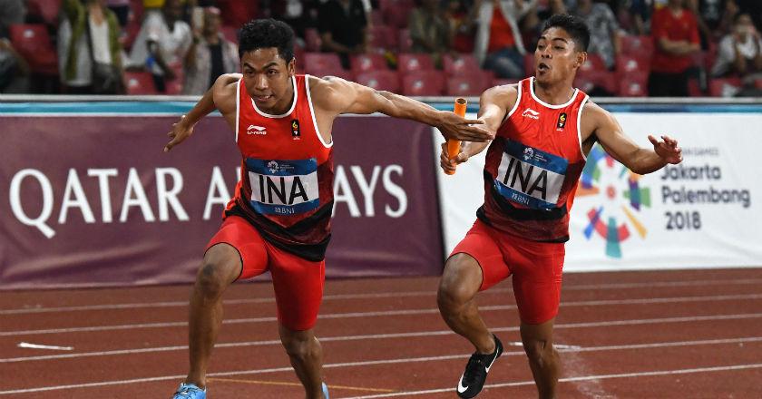 Lalu Muhammad Zohri dkk Raih Perak di Nomor 4x100 Meter