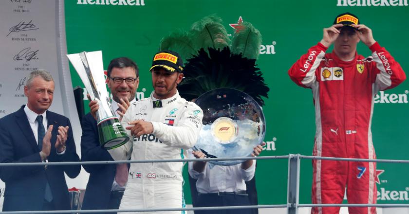Hamilton Perkasa di GP Italia, Raikkonen Kedua