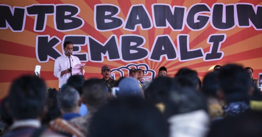 Presiden Jokowi Hadiri Apel Siaga 'NTB Bangun Kembali'