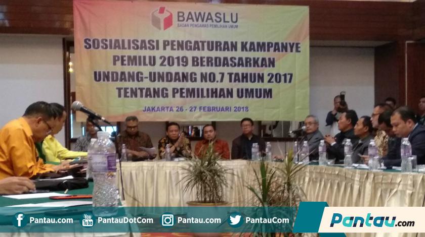 Bawaslu Sosialisasikan Aturan Kampanye Pemilu 2019 Bersama Parpol