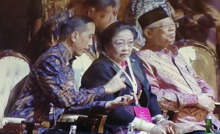 Presiden dan Wapres Datang ke Rakernas PDIP