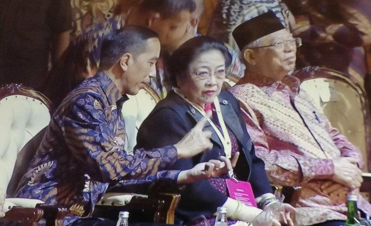 Presiden dan Wapres Datang ke Rakernas PDIP