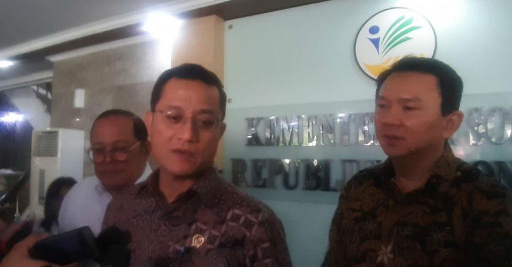 Ahok Datangi Kemensos Bahas Sinergi Bantuan untuk Tepat Sasaran