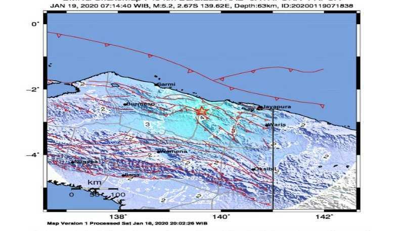 BMKG Ungkap Sesar Anjak Mamberamo sebagai Zona Aktif Gempa di Papua