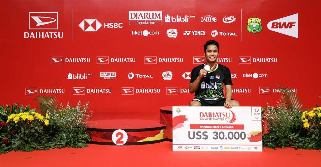 Raih Gelar Indonesia Master 2020, Ginting Termotivasi Olimpiade