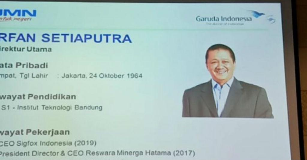 Irfan Setiaputra Dapat Pesan dari Erick Thohir soal Garuda, Apa Itu?