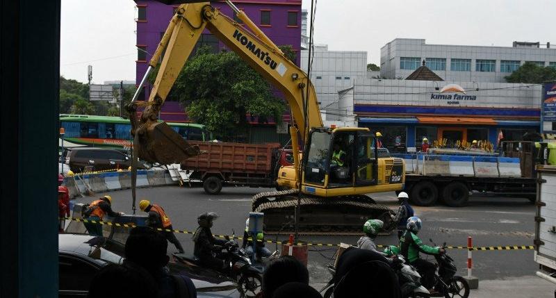 Ada Pembangunan Underpass Senen, Lalu Lintas Dialihkan
